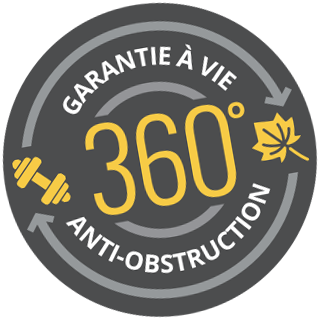 garantie-vie-doublepro-antiobstruction-360 360 Lifetime Warranty Clog-Free